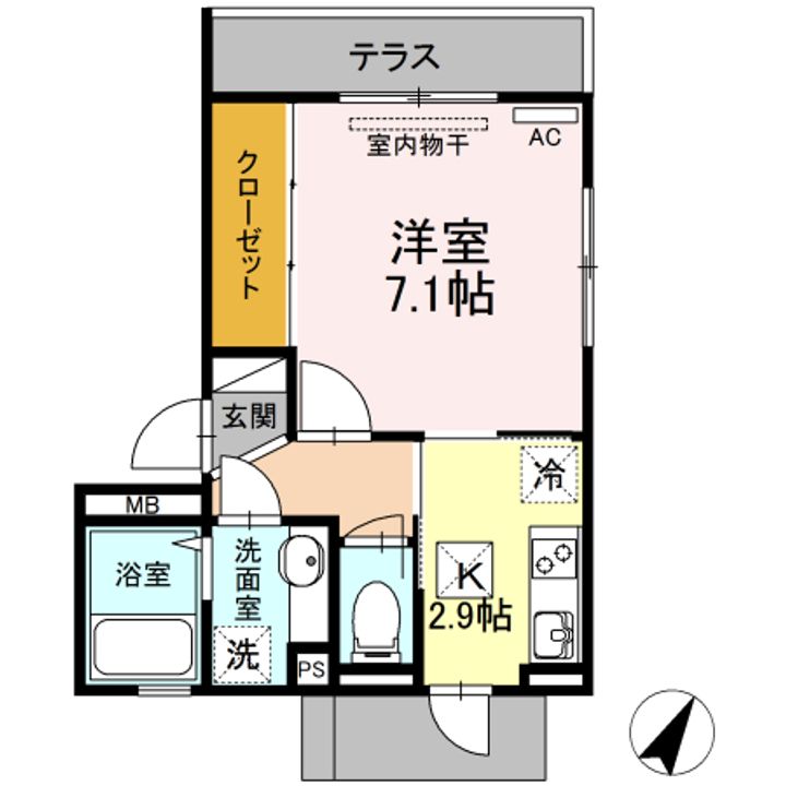 DーROOM本荘の間取り