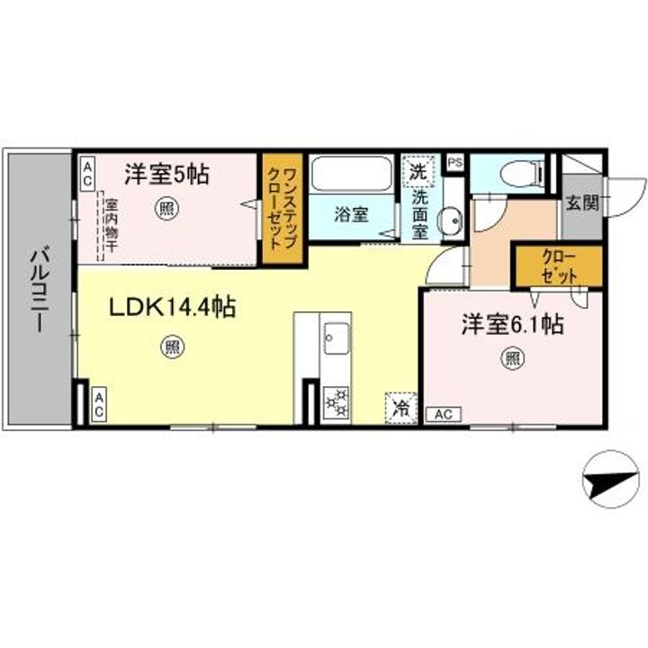 (仮称)DーROOM西区上代1丁目の間取り
