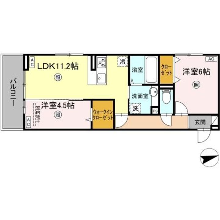 (仮称)DーROOM西区上代1丁目の間取り