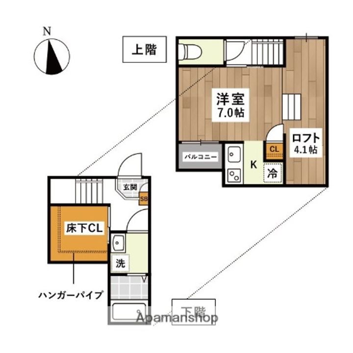ADC新水前寺テールの間取り