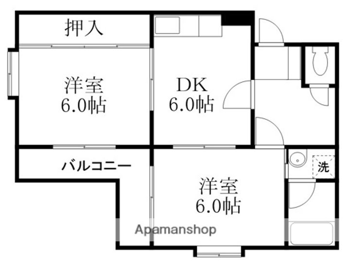 迎町レジデンスの間取り