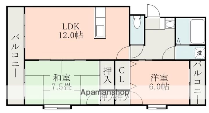 エスペランサ須屋の間取り
