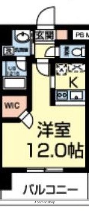 熊本県熊本市中央区南熊本1丁目の賃貸マンションの間取り