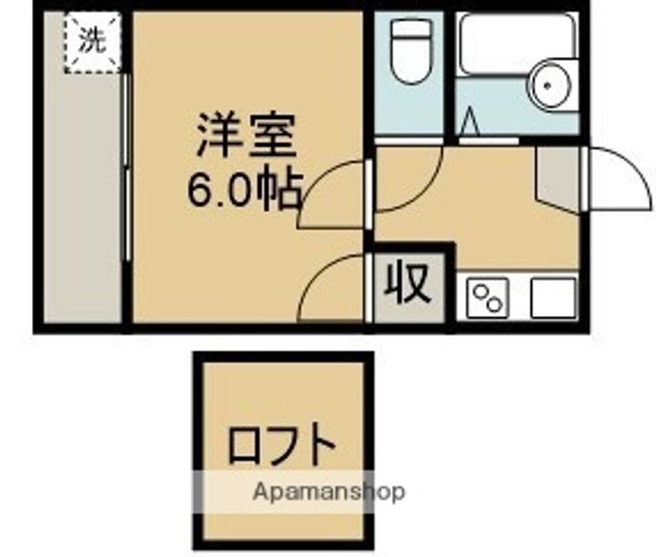 熊本県熊本市東区京塚本町の賃貸アパートの間取り
