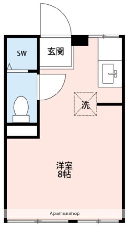 熊本県熊本市中央区黒髪3丁目の賃貸アパートの間取り