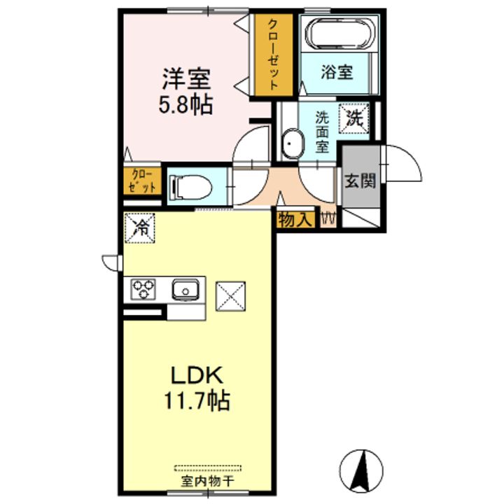 ル・プルニエIIの間取り