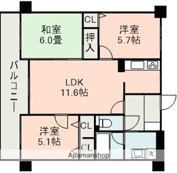 ビブレ本山の間取り
