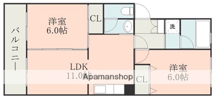 サンシャインハイツの間取り