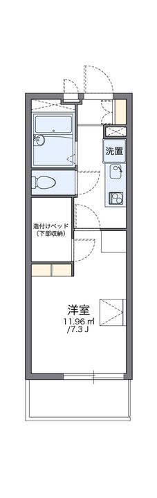 レオパレス太田参番館207の間取り