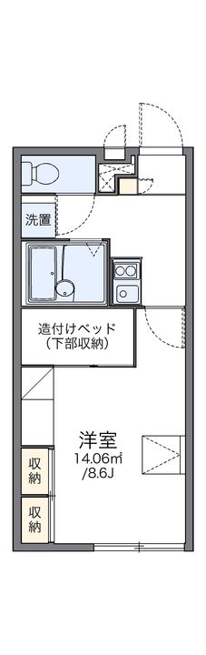レオパレスほんまちAP204の間取り