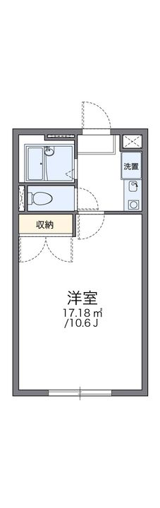 レオパレス建山弐番館102の間取り