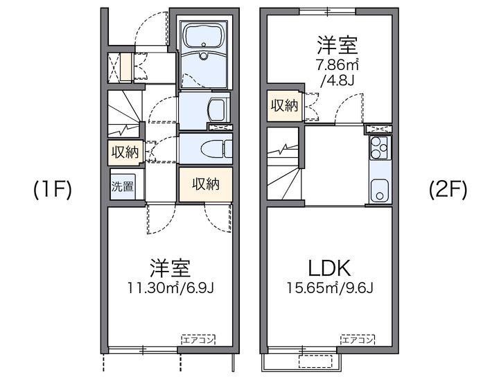 レオネクスト八代福正Ⅰ101の間取り