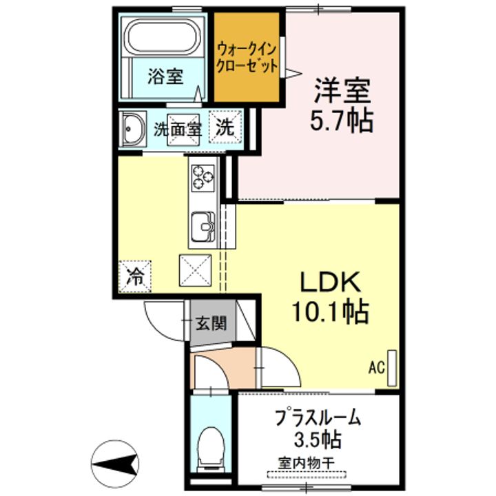 セキュレア須屋 C棟の間取り