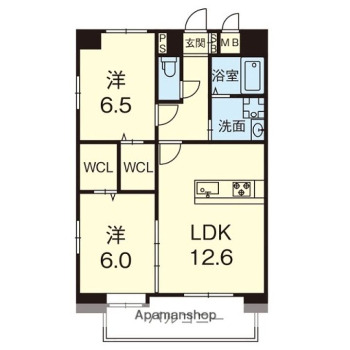 アステール菊陽の間取り