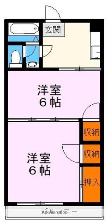 西原スカイハイツ飛鳥の間取り