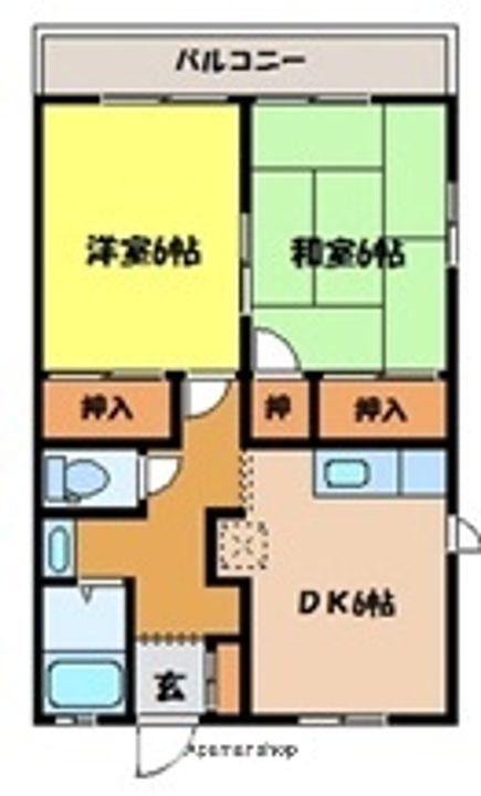 メゾンドソフィア御幸の間取り