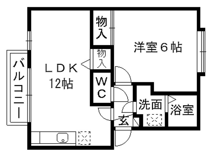 ウィルモア田迎の間取り