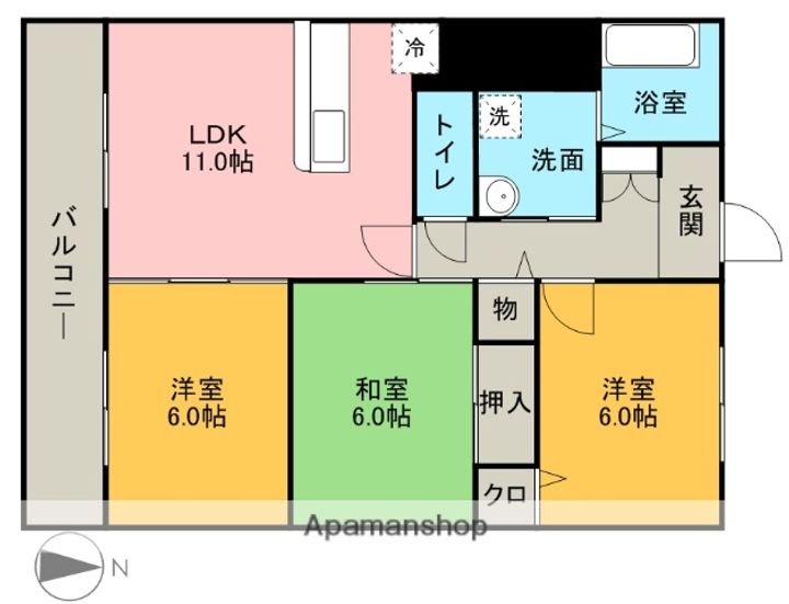 シークシャルムの間取り