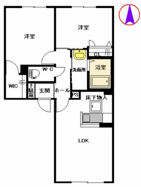 エマーブルEZUの間取り