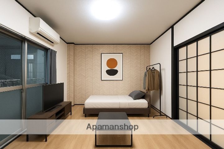 熊本県熊本市中央区渡鹿3丁目の賃貸アパート101の居間