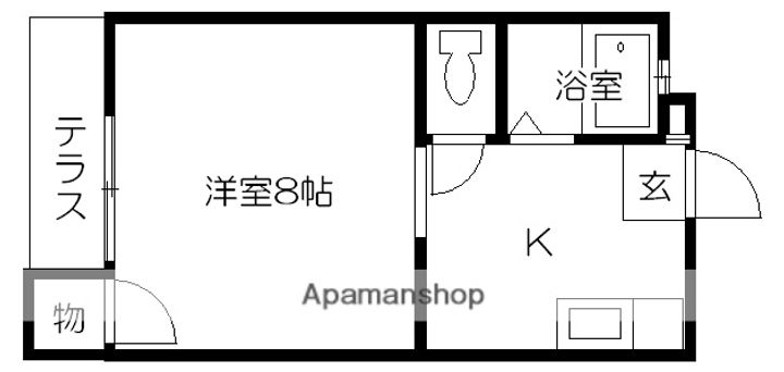 コーセイハイム102の間取り