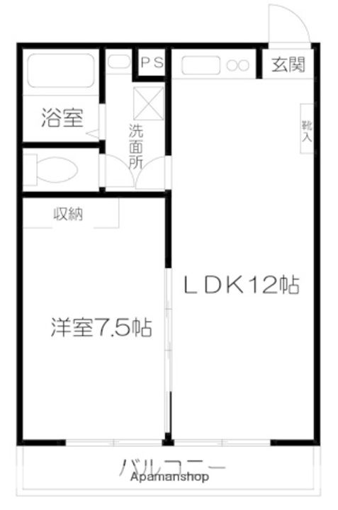 うとはなぞの202の間取り