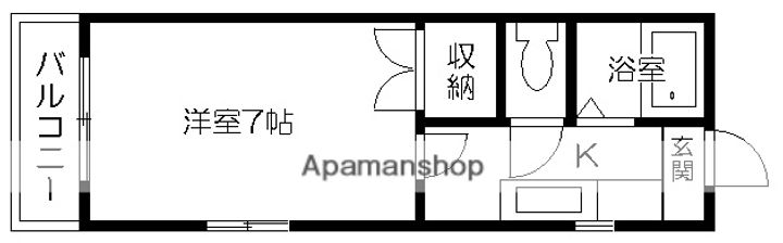 エレイネ黒髪101の間取り