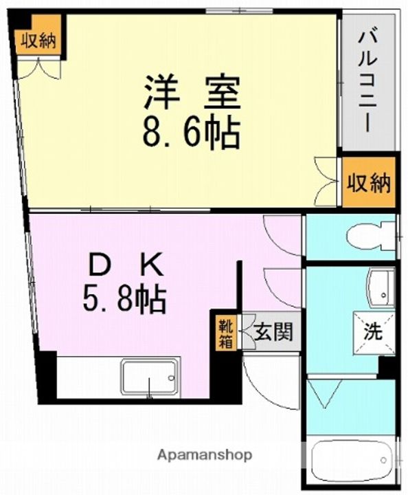 ウォークス島崎の間取り