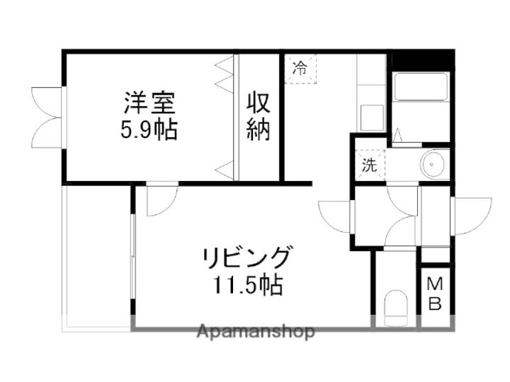 ベラージオ本荘203の間取り