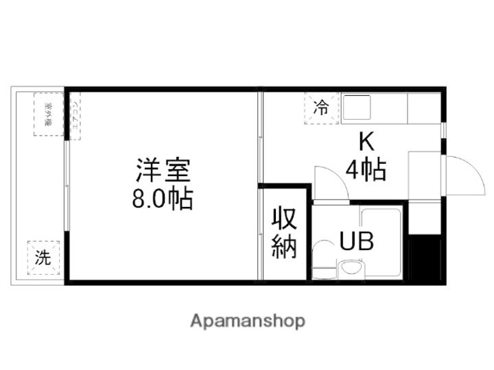 コーポ桐原205の間取り