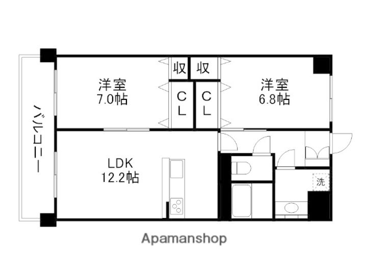 プロヴァンス池田の間取り