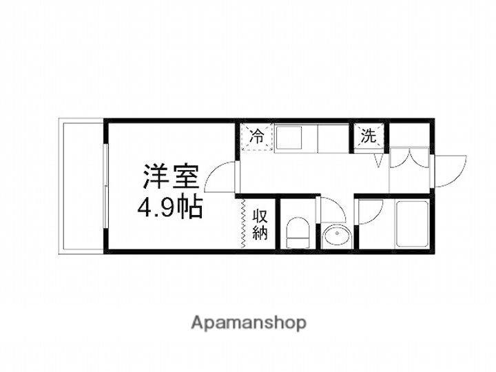 パレイシャル生駒Ⅲの間取り