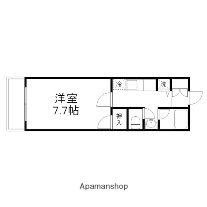 パレイシャル生駒Ⅲ307の間取り