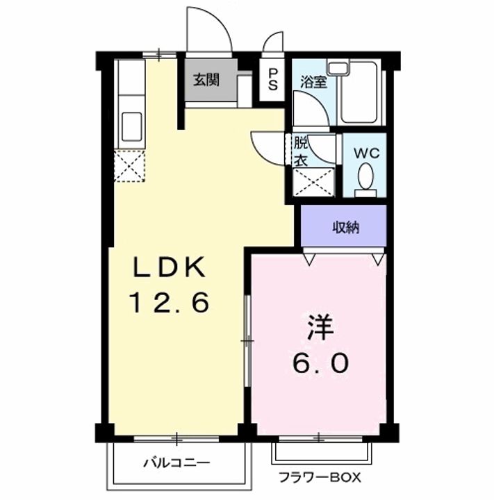 メゾン打越Ⅱの間取り