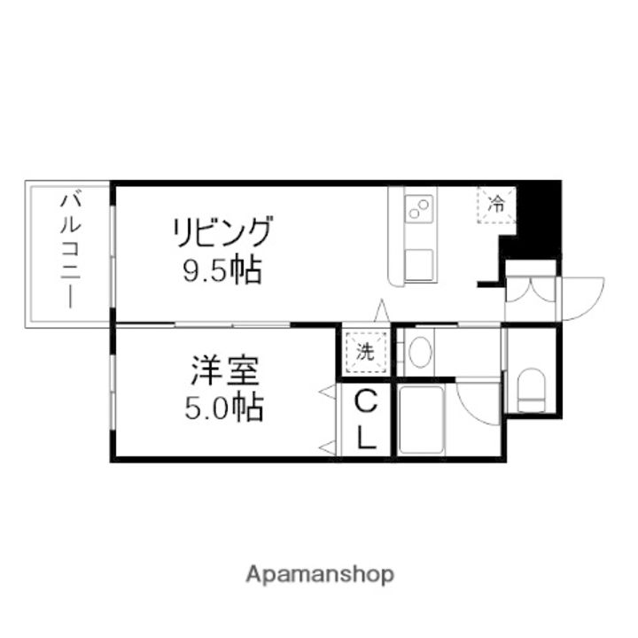 VINCENTE船場305の間取り