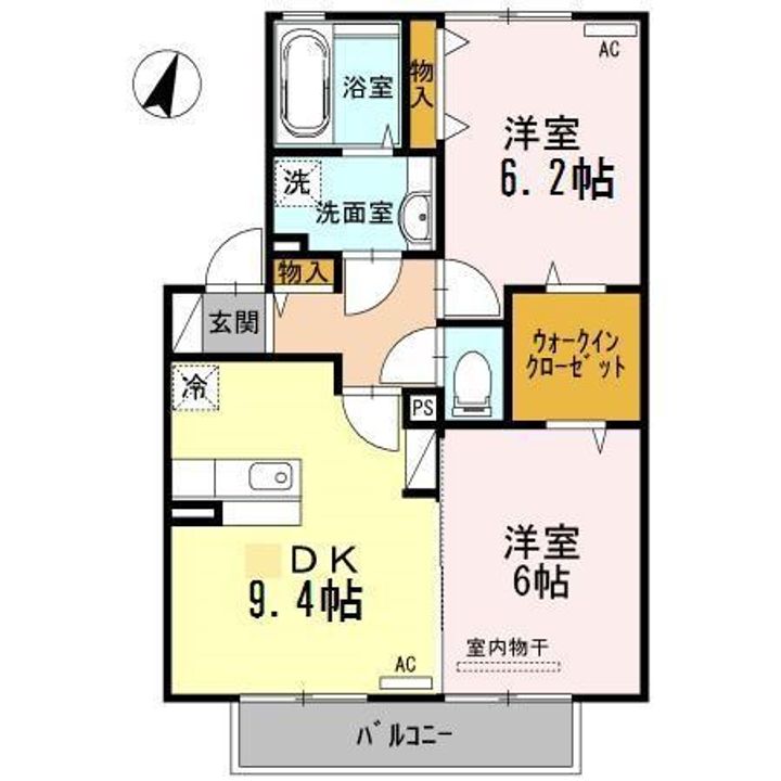 クラールの間取り