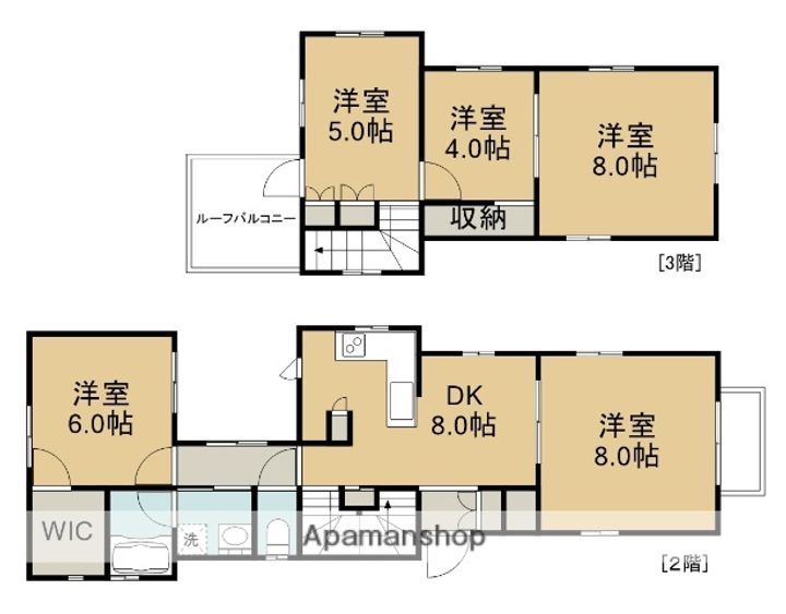 舞鶴町貸家松本邸1の間取り