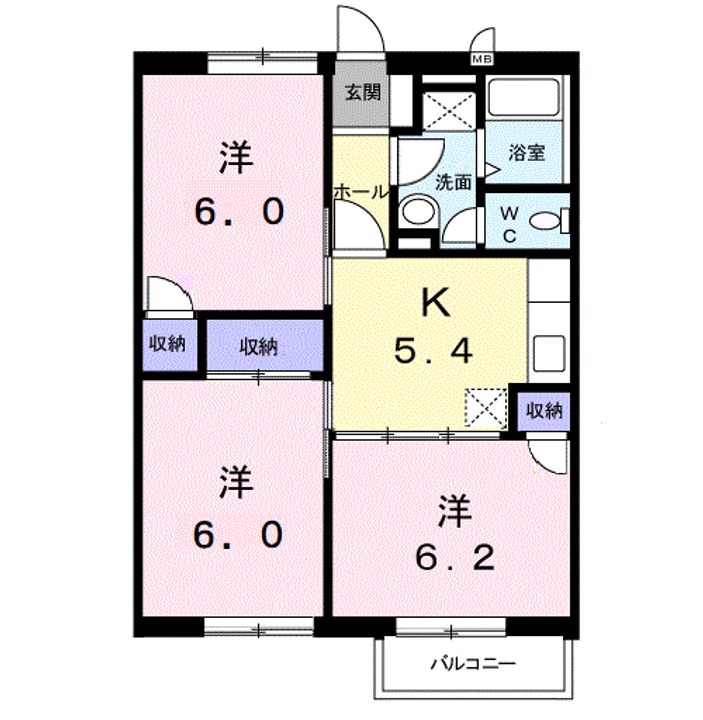 ヴェルドミールⅡの間取り