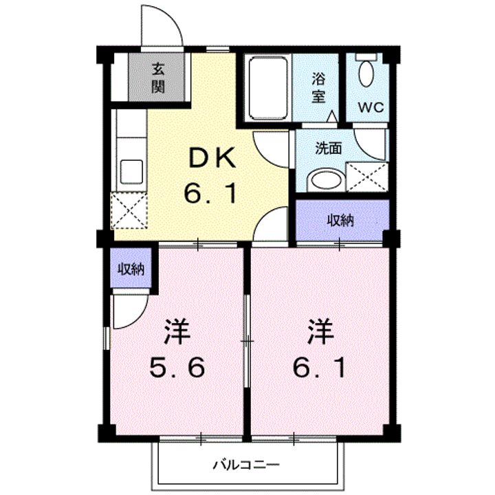フローラAの間取り