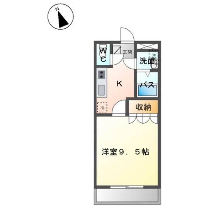 エタニティ古国府110の間取り