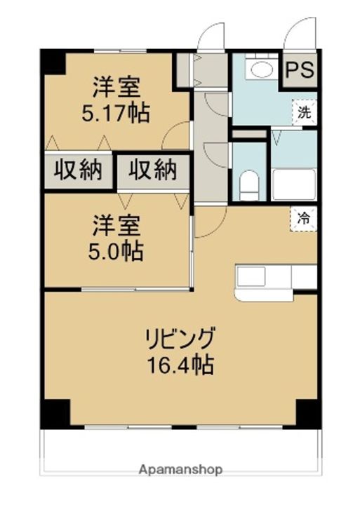 WINDOM住吉301の間取り