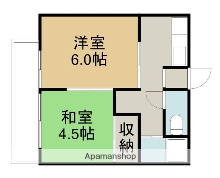 レピュート芳万201の間取り