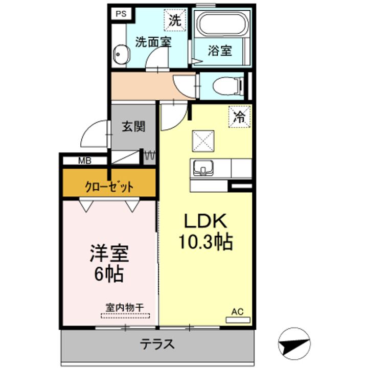 セントヒルズ103の間取り