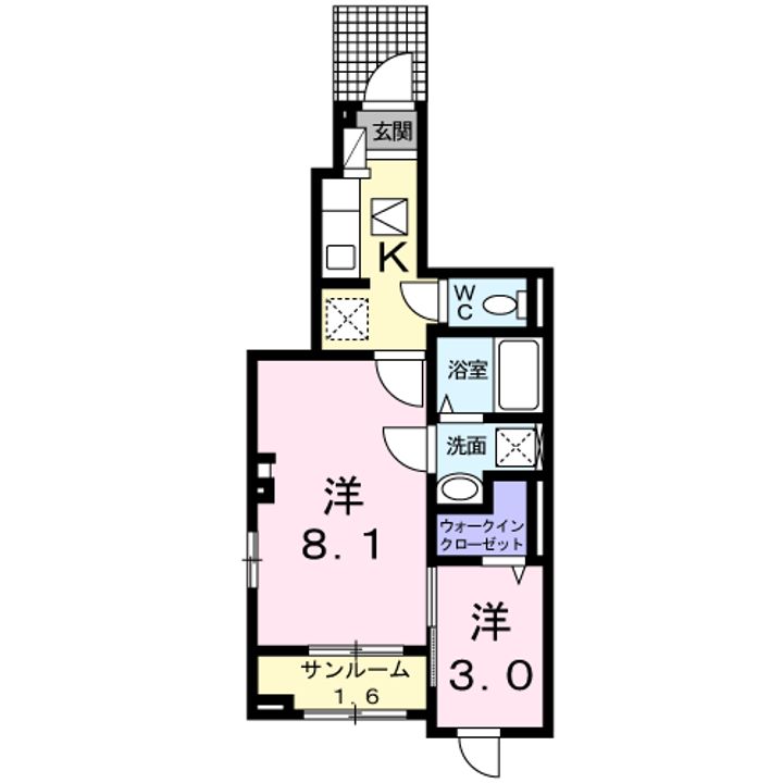 レジデンス 2番館102の間取り