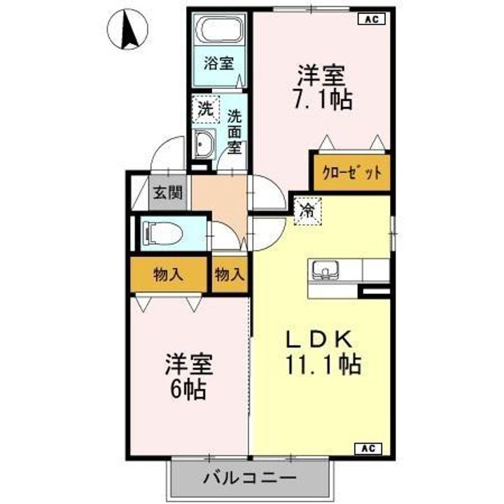 グリーン ティアラ Bの間取り