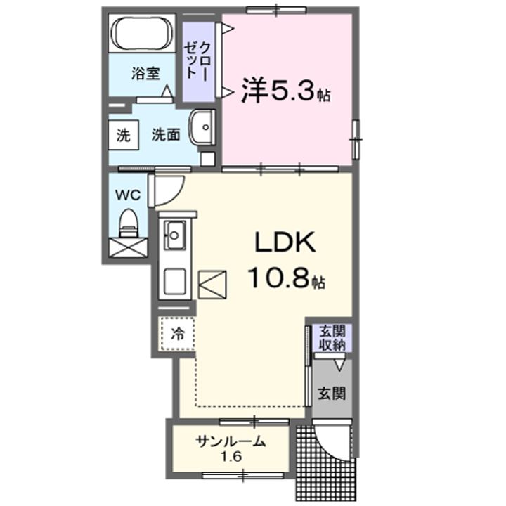パークハイツ Kの間取り