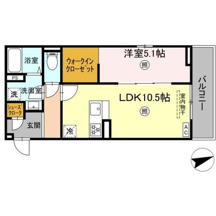 ヴェルシオール リアンの間取り