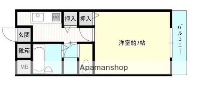 グランビル タツカワ403の間取り