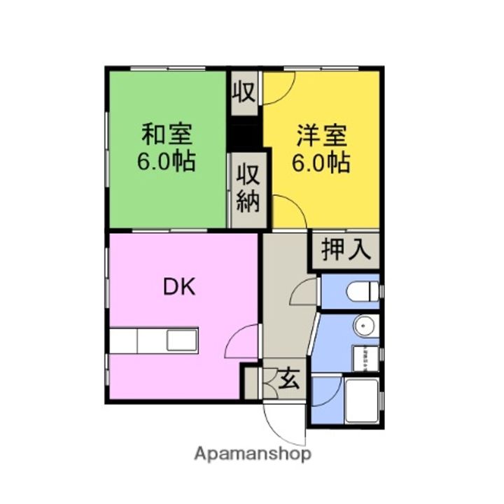 アパートメントハウスBE−FREE928の間取り