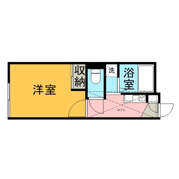 レオパレスドミール 別府の間取り